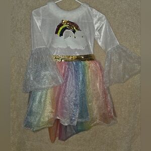 Sparkling Rainbow Unicorn Costume for Kids